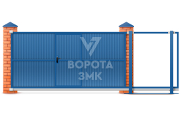 Ворота откатные Алютех Престиж 2250×2550 ЗМК-9686