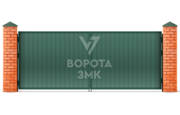 Металлопрофильные ворота 2750×2500 ЗМК-5173