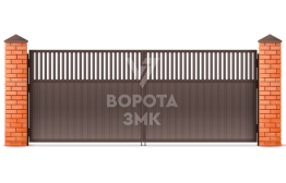 Двухстворчатые ворота 2750×2750 ЗМК-4906