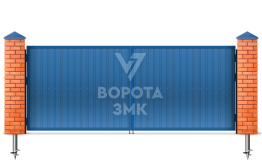 Ворота оцинкованные 2500×2250 ЗМК-5428