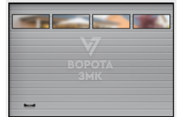 Ворота Алютех 5000×4500 промышленные ЗМК-3828
